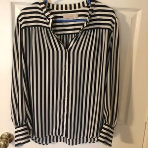 LOFT striped button down